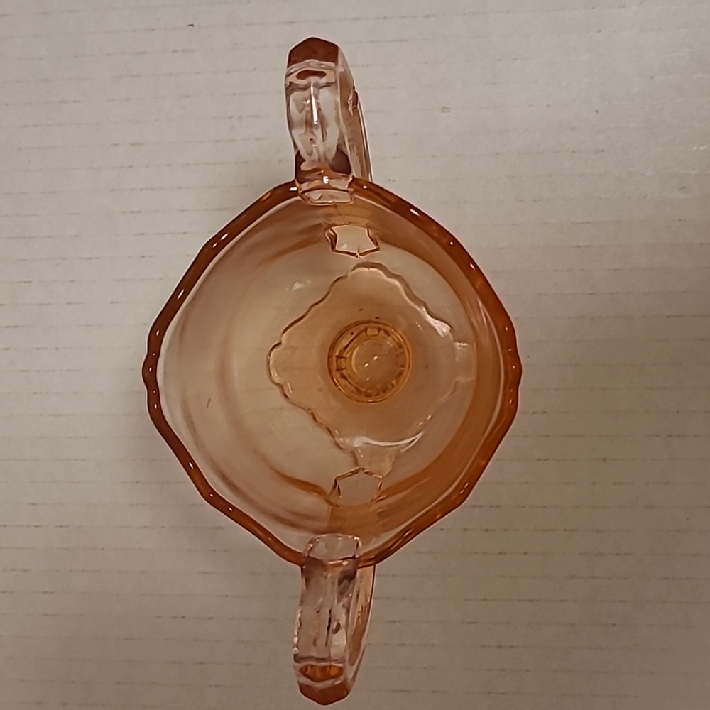 Vintage Pink Depression 2 Handled Glass - Picture 7 of 16